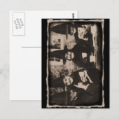 Thee feest voor heksen – oude zwart/wit briefkaart (Voorkant / Achterkant)