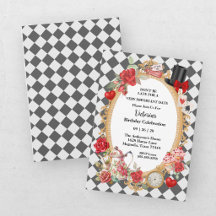 Thee Feestje Alice In Wonderland Meisjes Verjaarda