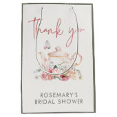 Thee feestje bruiloft dank je medium cadeauzakje (Voorkant)