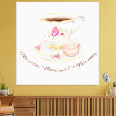 Thee feestje Elegante Bruidsdouche Bruidsmeisjesfe Canvas Afdruk (Insitu (Woonkamer))