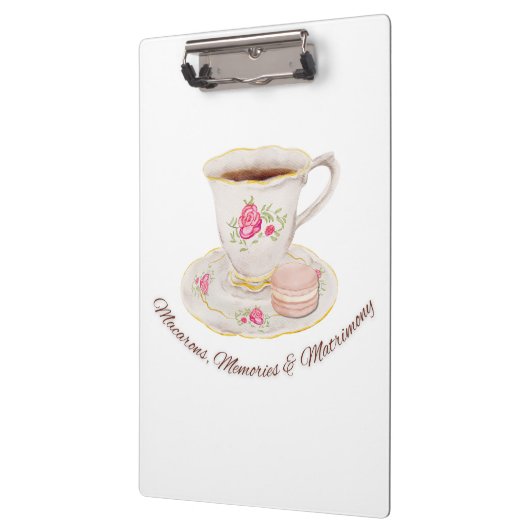 Thee feestje Elegante Bruidsdouche Jonggezellen Br Klembord (Links)