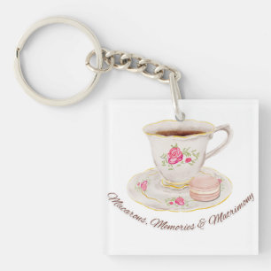 Thee feestje Elegante Bruidsdouche Jonggezellenfee Sleutelhanger