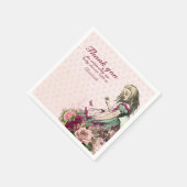 Thee feestje in vintage Alice in Wonderland stijl, Servet (Hoek)