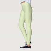 Thee groene, vaste, blanco kleur leggings (Links)