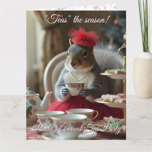 " Thee" het Seizoen Uitnodiging