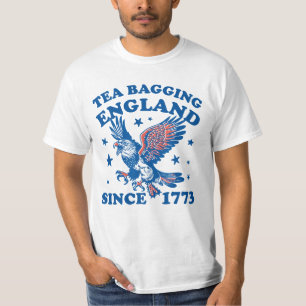 Thee in zakjes doen Engeland sinds 1773 Patriottis T-shirt