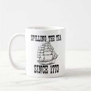 Thee inschenken sinds 1773 Juli Geschiedenisleraar Koffiemok