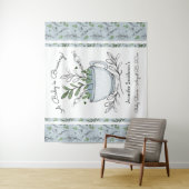 Thee Kopje Thee Feestje Baby Shower Wandkleed (In situ)