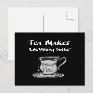 Thee Liefhebber Citaat - Thee Maakt Alles Beter Briefkaart