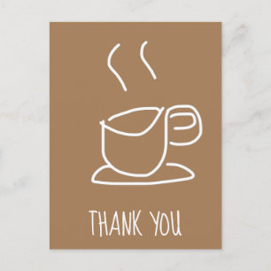 Thee liefhebbers Koffie liefhebbers moderne dank j Briefkaart