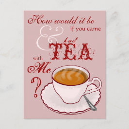 Thee met Briefkaart
