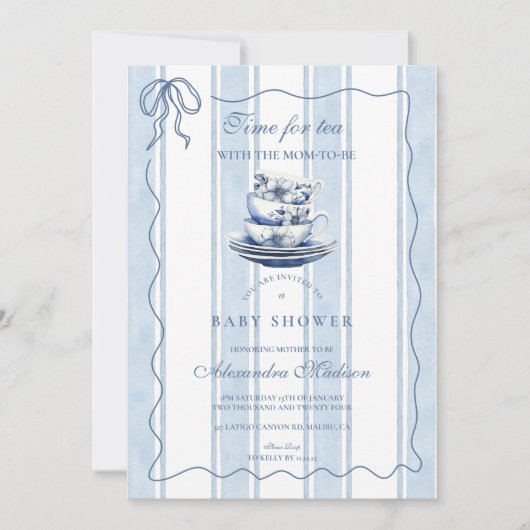 Thee met de moeder om Baby shower te zijn Kaart (Voorkant)