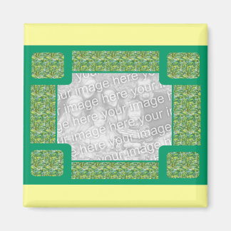 Thee met gele sjabloon magneet