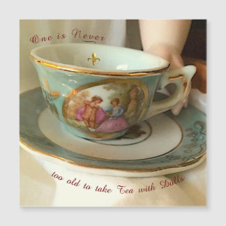 Thee met poppen Magnetische kaart
