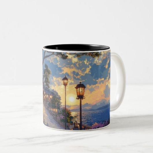 Thee-mok Tweekleurige Koffiemok (Voorkant rechts)