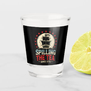 Thee morsen sinds 1773 4 juli Amerikaanse vintage Shot Glas