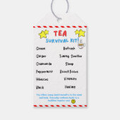 Thee overlevingskit cadeaulabel (Voorkant)