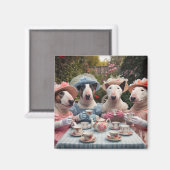 Thee Party met de meisjes Magneet (Voorkant / Achterkant)