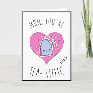Thee - Riffic Mom Schattige Kawaii Moederdag Teaba Feestdagen Kaart
