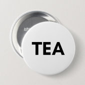 thee ronde button 7,6 cm (Voorkant /achterkant)