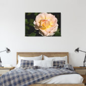 Thee Roos Canvas Afdruk (Insitu (Slaapkamer))