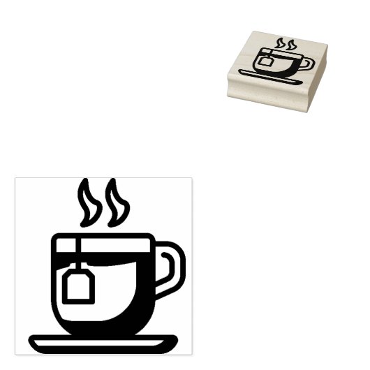 thee rubberstempel (Gestempeld)