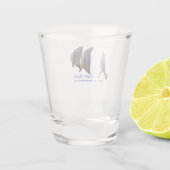Thee Schattigee Longfin Batfish Shot Glas (Achterkant)