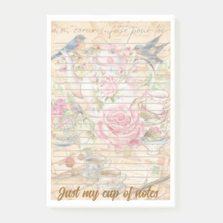 Thee-tastische Notities | Cute Theepot Woordspelin Post-it® Notes