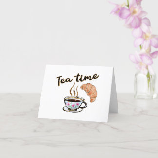 Thee tijd kaarten, thee partij benodigdheden, tafe kaart