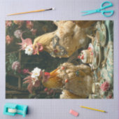 Thee Tijd Kippen Decoupage Tissuepapier (Craft)