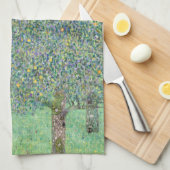 THEE TOWEL : GUSTAV KLIMT : ROSEBUSHES THEEDOEK (Quarter Fold)