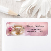 Thee voor Bruidsfeest op Roze | Retouradreslabel Etiket (Insitu)