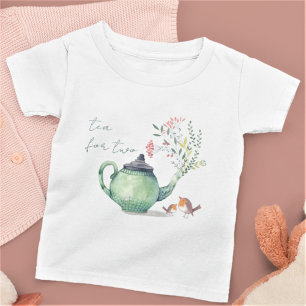 Thee voor twee Cute Teapot & Baby Birds