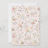 Thee voor twee lente Wildflower Verjaardag Tea Par Kaart (Achterkant)