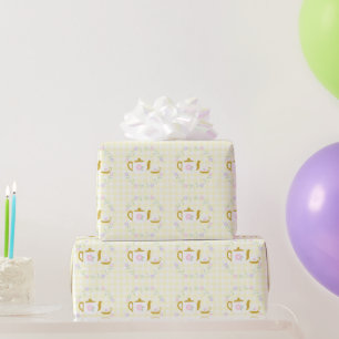 Thee voor twee meisje 2e verjaardag cadeaupapier