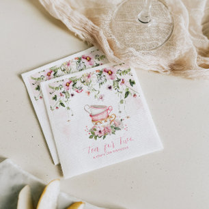 Thee voor twee verjaardagsservetten   Floral Tea P Servet