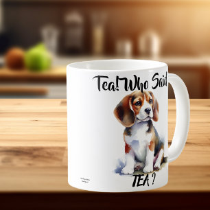 Thee! Wie zei thee? Schattige Beagle Koffiemok