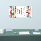 Theebekers bloementhee high tea vrijgezellenfeest  spandoek (Beurs)