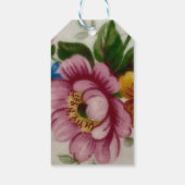 Theebloemboeket cadeaulabel (Achterkant)