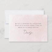 Theebloemstuk Bruiloft Thee Feest Dank je Bedankkaart (Achterkant)