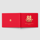 Theeceremonie Dubbel Geluk | Chinese bruiloft Gastenboek (Volledig)