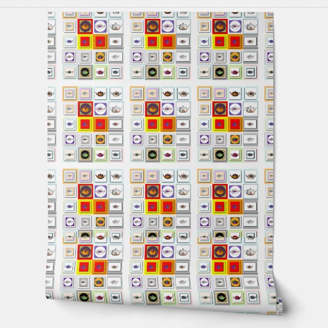 Theecollage Keuken Behang (Afrollen)