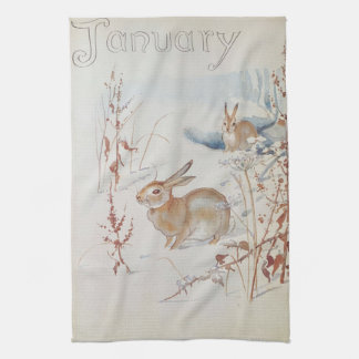 Theedoek Nature Notes, Januari van Edith Holden