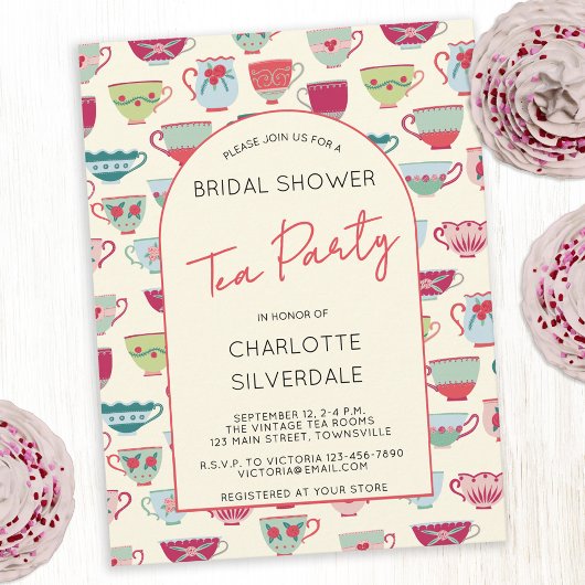 Theehuis Bruiloft Uitnodiging