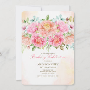 Theehybride Rozen Uitnodiging