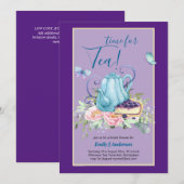 Theekan Bruiloft Feest Theetijd Afternoon Tea Uitn Kaart (Voorkant / Achterkant)