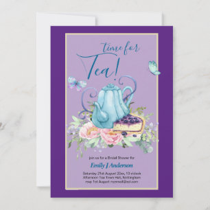 Theekan Bruiloft Feest Theetijd Afternoon Tea Uitn Kaart