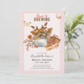 Theekanne Bruiloft Lunch Uitnodiging Adorable (Staand voorkant)