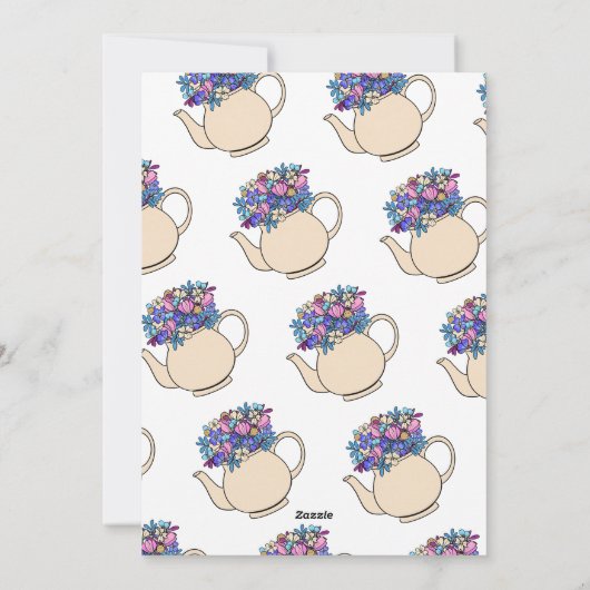 Theekanthesia Galentines Valentijnsdag Feestdagenkaart (Achterkant)