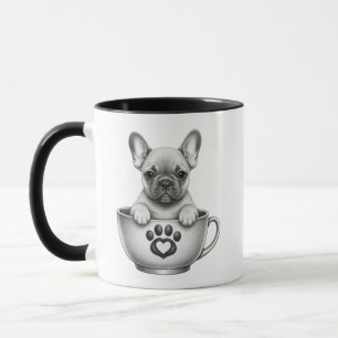 Theekop Franse Bulldog Puppy Mok
